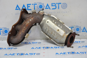 Exhaust manifold rear with catalytic converter Toyota Sienna 11-16 3.5 FWD