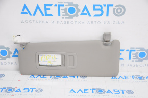 Left visor BMW 3 F30 4d 12-14 gray