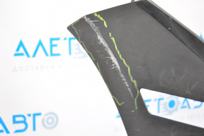 Bare front bumper BMW 3 F30 12-15 without parking sensors, without washers, black, crepe tear, scratches