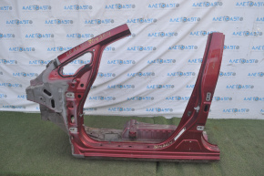 Front quarter left Nissan Leaf 13-17 red with central pillar, without side member