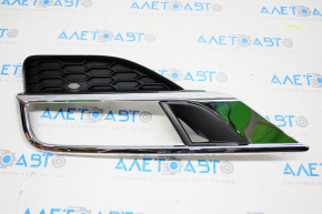 Front bumper grille left Honda CRV 15-16 chrome under fog lights