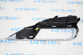 Front bumper grille left Honda CRV 15-16 chrome under fog lights
