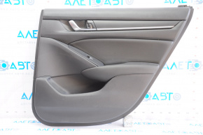 Door trim card rear right Honda Accord 18-18 black leather, scratches