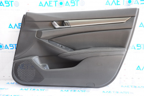 Door trim card front right Honda Accord 18-18 black leather, scratch