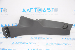 Rear pillar trim lower left Lincoln MKZ 13-14 black without SRS, broken fastener, scratches