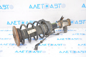 Shock absorber strut assembly front left Lincoln MKZ 13-16 with stiffness regulator, rust