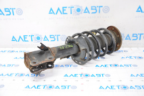 Shock absorber strut assembly front left Lincoln MKZ 13-16 with stiffness regulator, rust