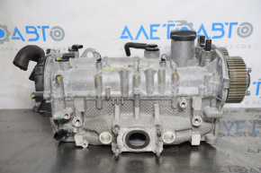 Cylinder head assembly VW Jetta 11-18 USA 1.4T 45k, for grinding, chip broken