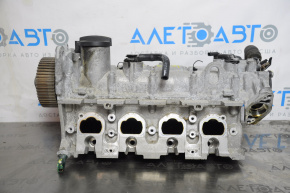 Cylinder head assembly VW Jetta 11-18 USA 1.4T 45k, for grinding, chip broken