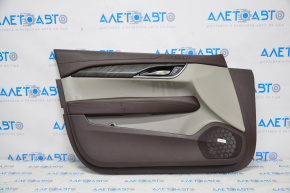 Door trim card front left Cadillac ATS 13- brown leather