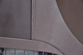 Torpedo front panel without AIRBAG Cadillac ATS 13-19 brown, cracks in leather, scratches