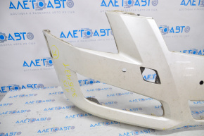 Bare front bumper Cadillac ATS 13-14 pre-restoration for parking white GBN, broken mount, scratch, tear