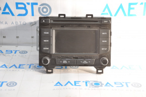 Radio tape recorder Hyundai Sonata 15-17 average display, chrome on controls is useful