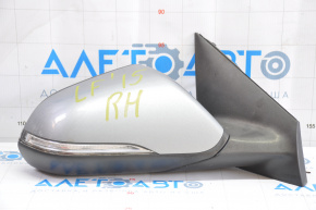 Right side mirror complete Hyundai Sonata 15-17 6 pins, turn signal, graphite