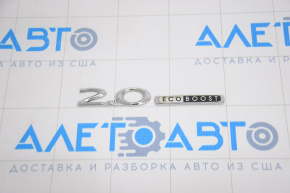 Emblem inscription 2.0 ECO BOOST trunk lid Lincoln MKZ 13-16