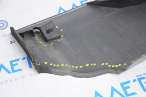 Left threshold Lincoln MKZ 13-20 graphite with seals, broken fastener, dented, missing fragment