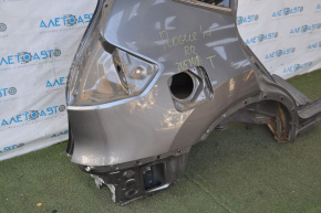 Quarter wing rear right Nissan Rogue 14-20 graphite, pokes