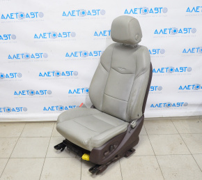 Driver's seat Cadillac ATS 13- with airbag, electric, gray leather, peeled leather, scratches