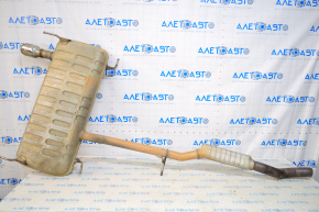 Exhaust line with barrel Cadillac ATS 13- 2.5 catalyst cut off