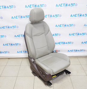 Passenger seat Cadillac ATS 13- with airbag, electric, leather gray