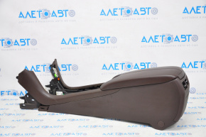 Central console armrest Cadillac ATS 13- leather, brown