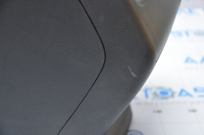Console central armrest Honda Accord 18-22 gray leather, with air duct, worn