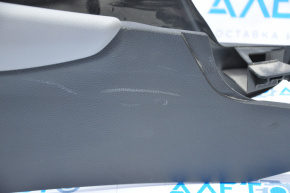 Console central armrest Honda Accord 18-22 gray leather, scratches, worn