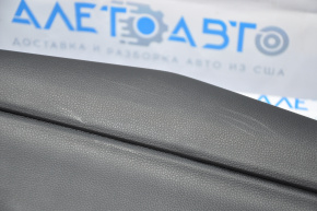 Console central armrest Honda Accord 18-22 black leather, without air duct, worn