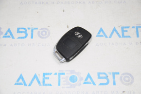 Hyundai Sonata 15-17 4 Button Key Water Damage