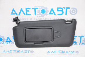 Left sun visor for Mercedes CLA 14-19, black, without hook