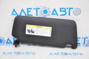 Left sun visor for Mercedes CLA 14-19, black, without hook