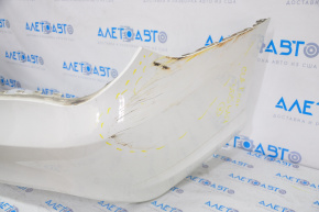 Bare rear bumper Mercedes CLA 14-19 usa, white, without parking sensors, scratches, broken mount