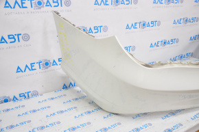 Bare rear bumper Mercedes CLA 14-19 usa, white, without parking sensors, scratches, broken mount