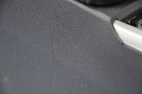 Console central armrest Nissan Altima 13-18 cloth black, scratch, worn