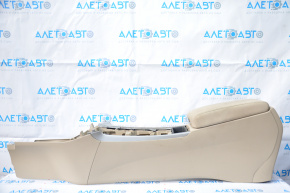 Console central armrest Nissan Altima 13-14 beige cloth, scratches
