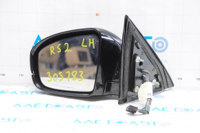 Left side mirror complete Nissan Pathfinder 13-16 14 pins, camera, heated, blue, frame cracked