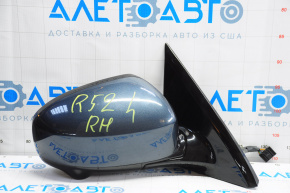Side mirror right complete Nissan Pathfinder 13-16 14 pins, camera, heating, blue