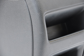 Central console armrest and cup holders Nissan Sentra 13-16 black leather, scratches