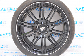 Set of wheels R22 4pcs 5x130 Porsche Cayenne 958 11-14 Sport Edition Black curb