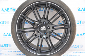Set of wheels R22 4pcs 5x130 Porsche Cayenne 958 11-14 Sport Edition Black curb