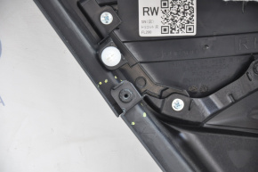 Door trim card rear right Subaru Forester 19-24 SK black with gray insert, broken fastener