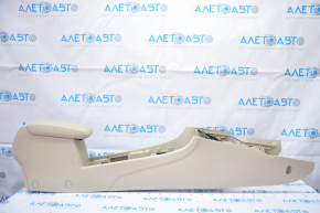 Console central armrest VW Passat b7 12-15 USA beige leather, scratches