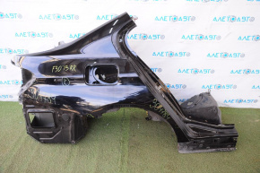 Quarter wing rear right BMW 3 F30 12-18 black, small poke