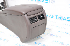 Central console armrest Cadillac ATS 13- leather, brown