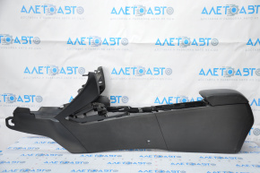 Central console armrest Mazda 6 16-17 rest, black leather, scratches