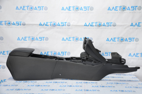 Central console armrest Mazda 6 16-17 rest, black leather, scratches