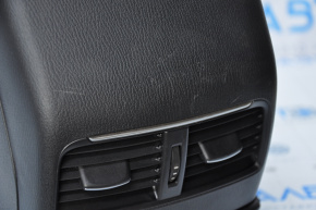 Central console armrest Mazda 6 16-17 rest, black leather, scratches