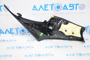 Rear pillar trim left Mercedes CLA 14-19 black, without plug, fabric peeled off, burnt
