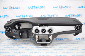 Torpedo front panel without AIRBAG Mercedes CLA 14-19 black with gray insert