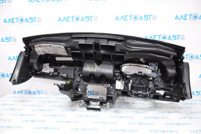 Torpedo front panel without AIRBAG Mercedes CLA 14-19 black with gray insert